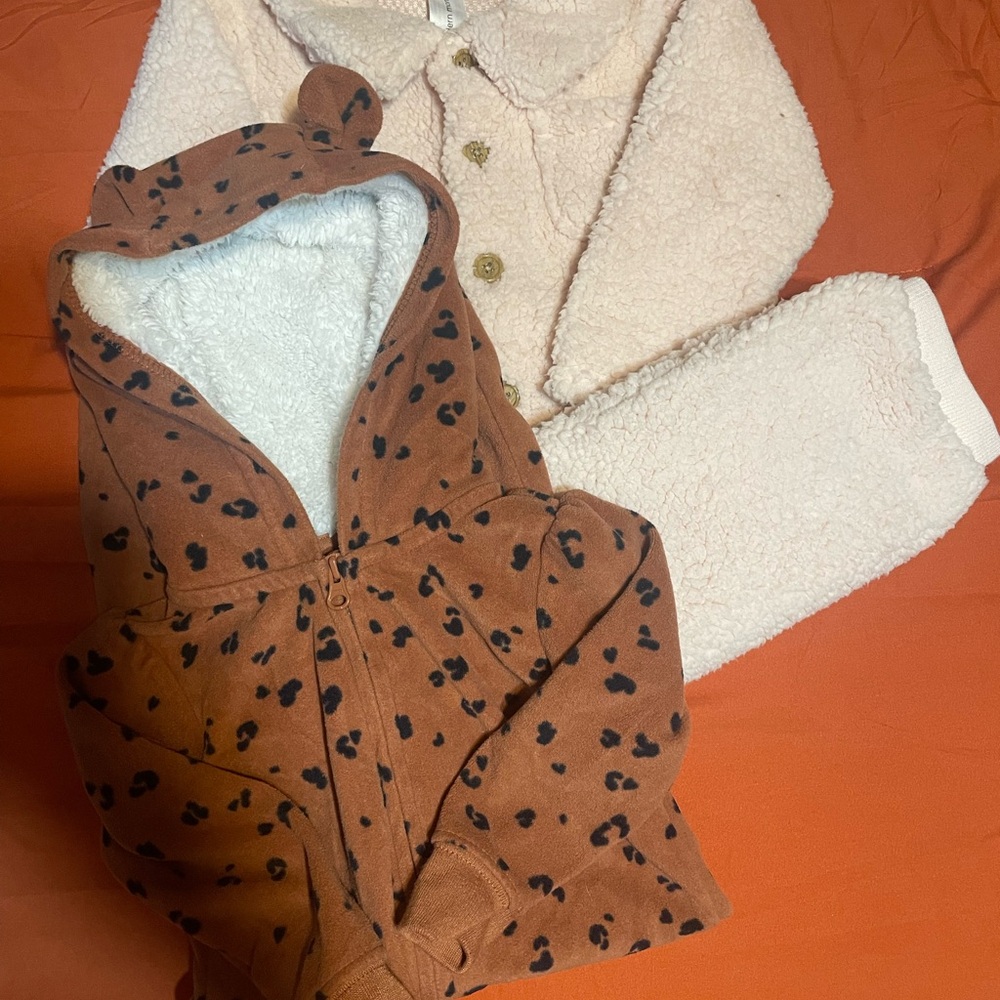 Baby Girls 12 Month Bundle 2 Sherpa Suits